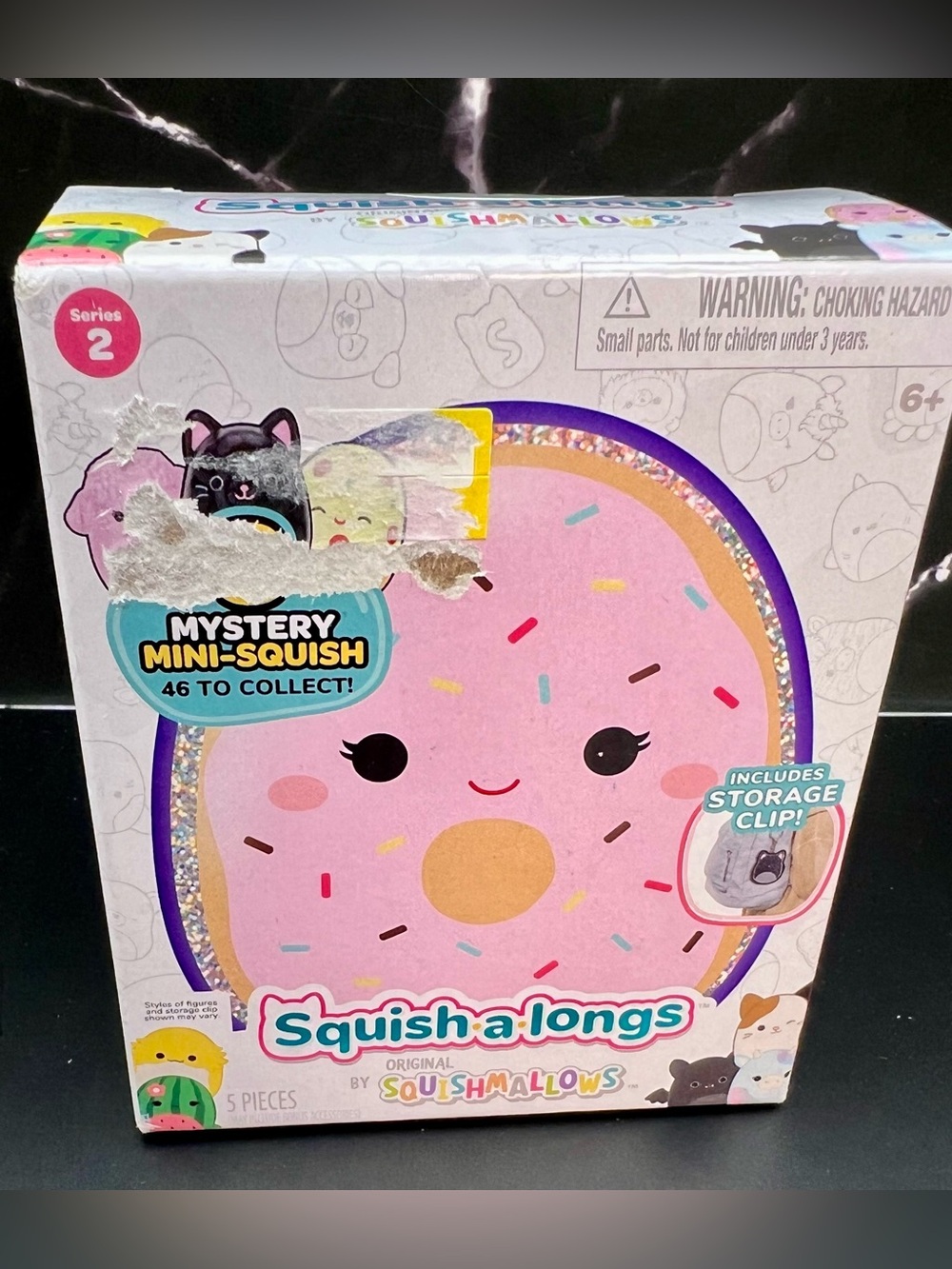 Squishmallows Squish-a-longs Series 2 Clip N Go 1” Mini Figure  Mystery 3 Pack